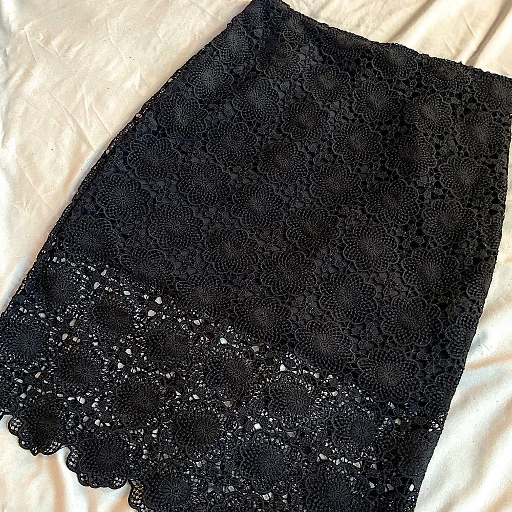 Black Lace Skirt
